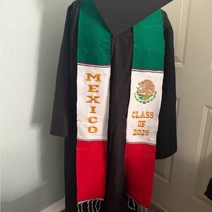 Mexican Flag Inspired Graduation Stole